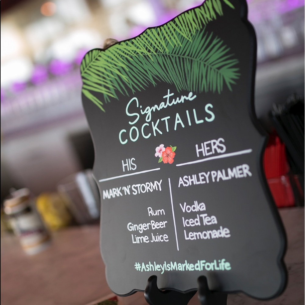 Personalized Chalkboard Wedding Board
